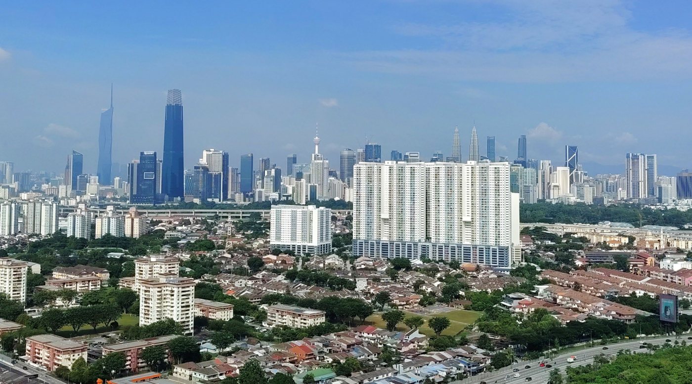Pemandangan KLCC dari tapak